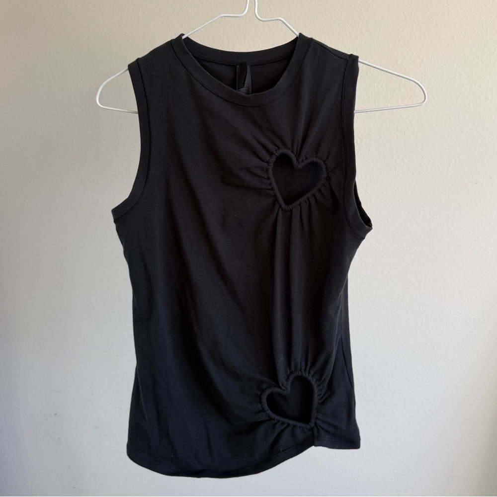 Skims heart cotton blend jersey tank
